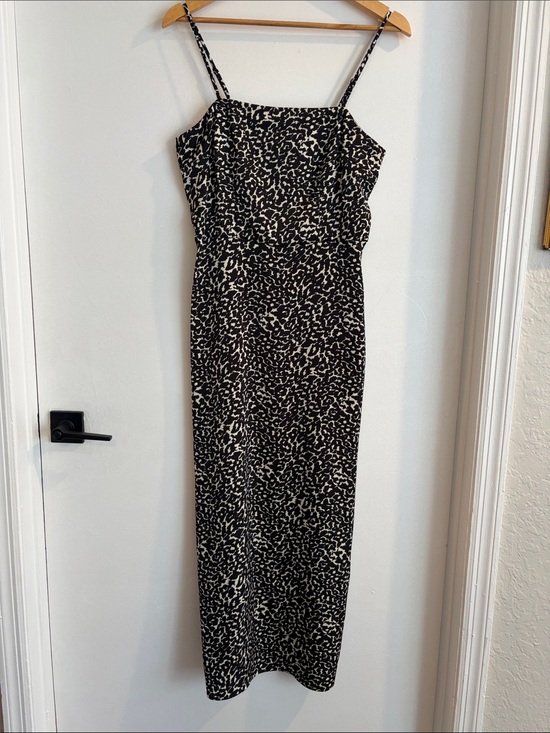 a new day Dresses & Skirts - A New Day black and white maxi dress adjustable straps side slit size small